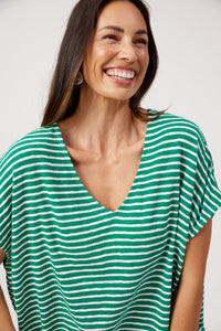 Tropea Stripe Tshirt - Green