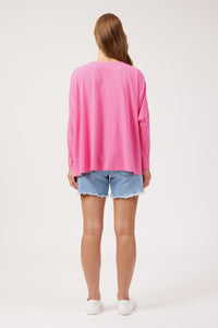 Elba Heart Long Sleeve T-Shirt - Pink