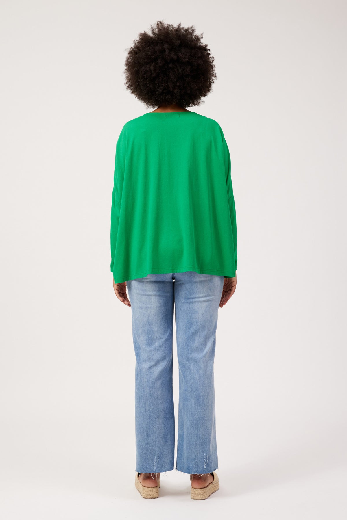 Elba Heart Long Sleeve Tshirt  - Green