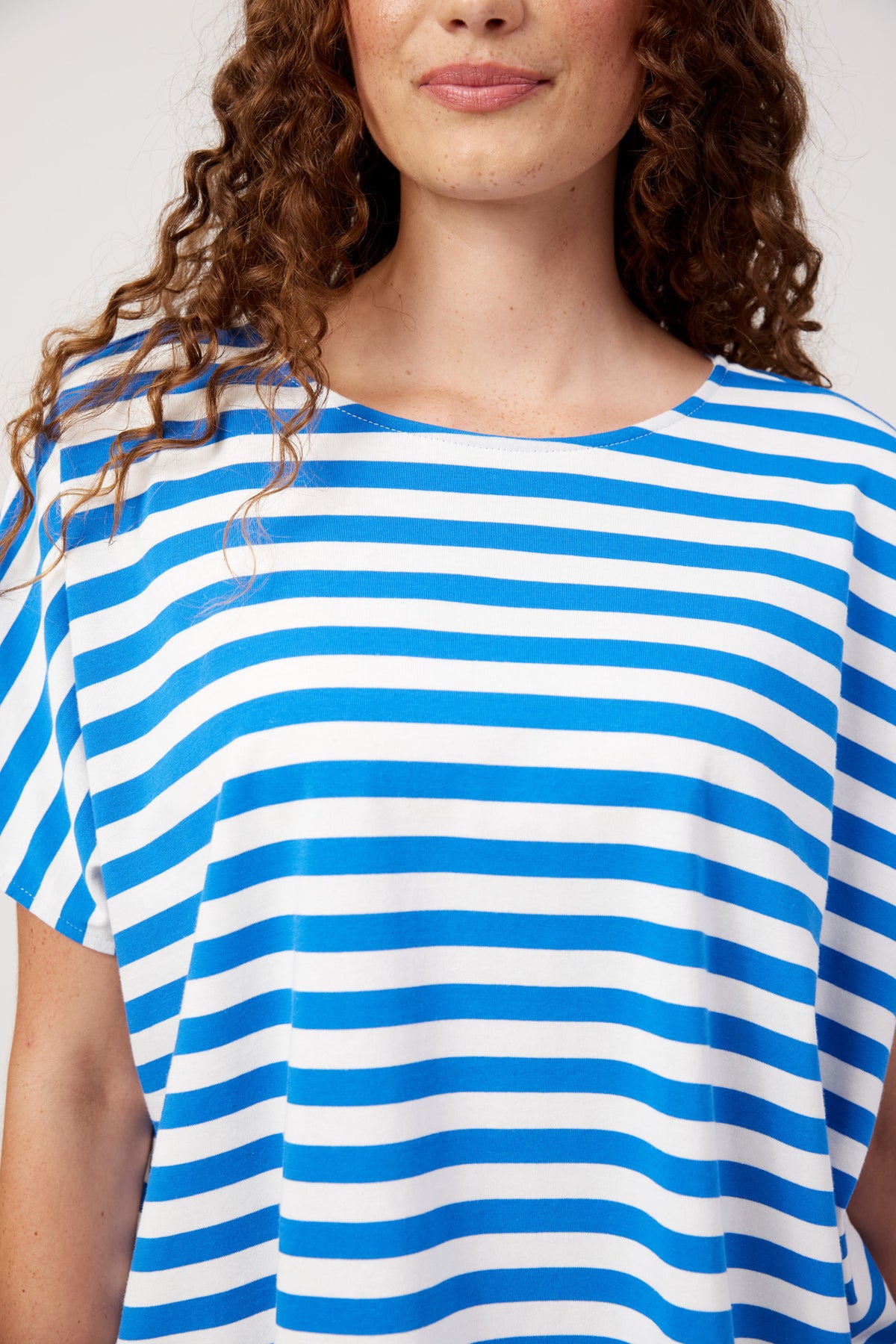 Kos Stripe T-Shirt - Blue