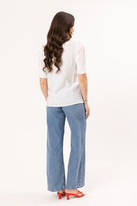 Movement S/S Blouse / White