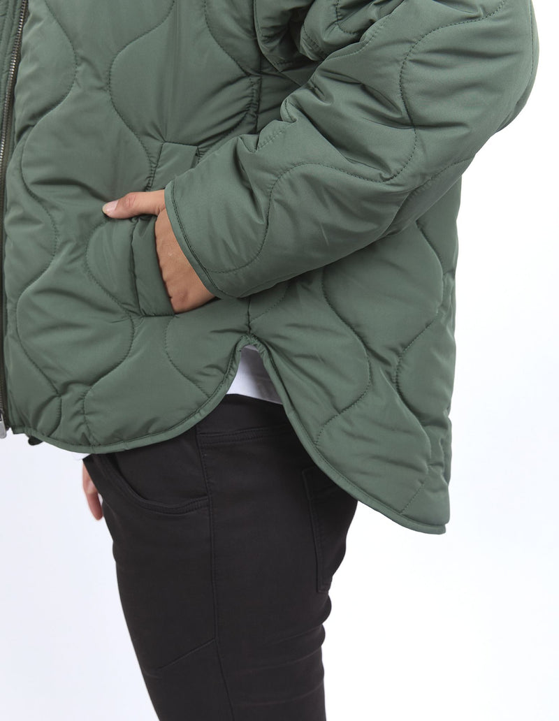 Mellow Quilted Jacket - Khaki