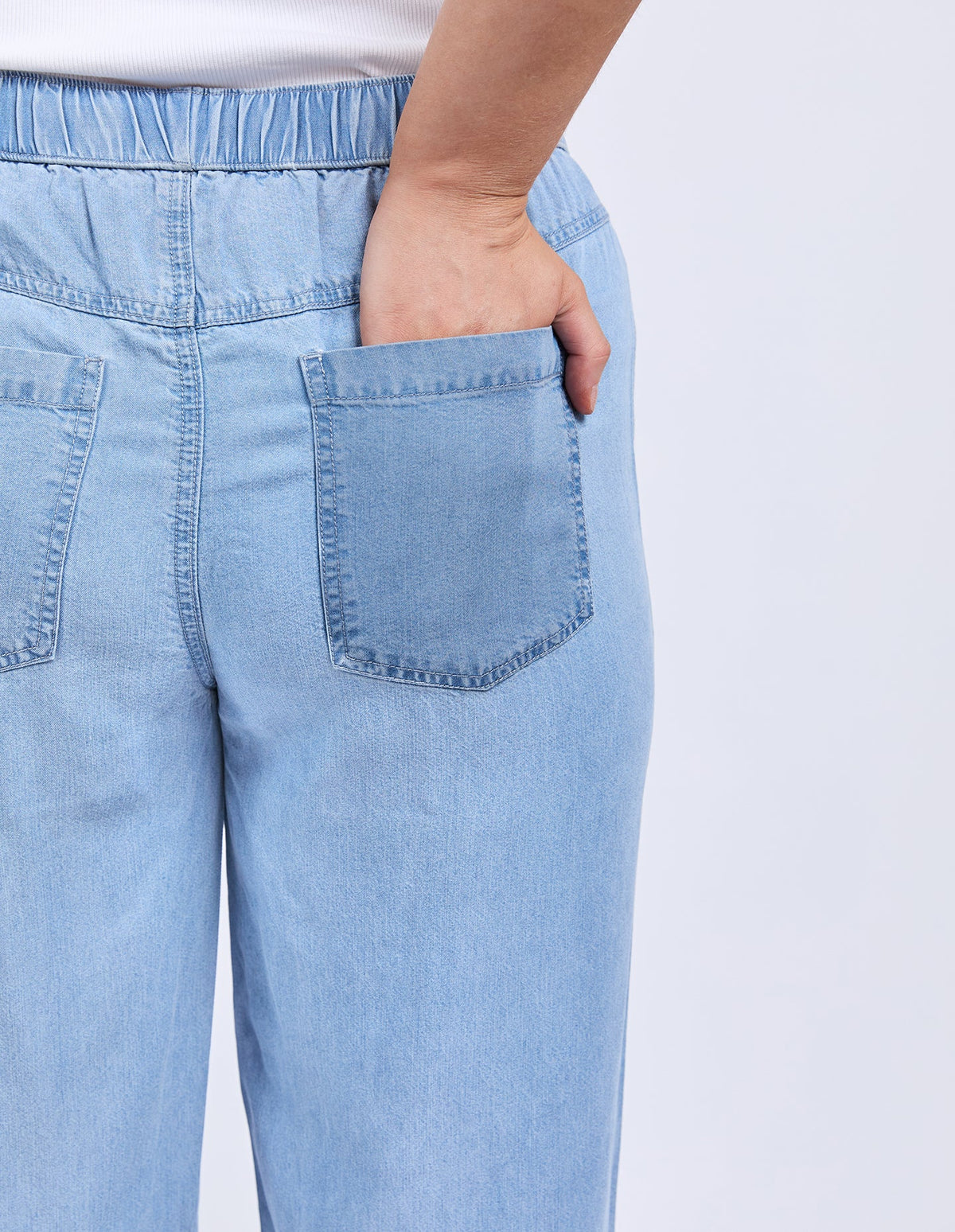 Payton Chambray Pants / Blue