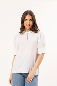 Movement S/S Blouse / White