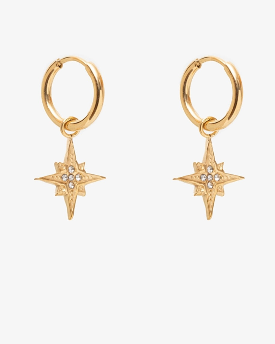 Stella Star Huggie Earring - Gold