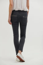 Classic Button Jean - Charcoal
