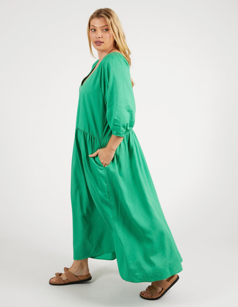 Rosalie Dress - Green Briar