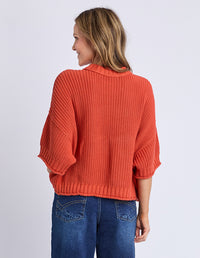 Luela Short Sleeve Knit - Orange