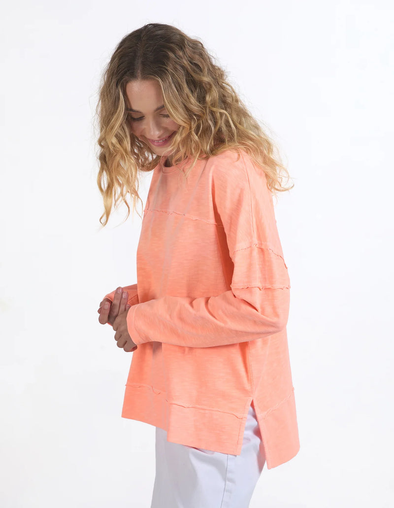Jayne Throw On Top  - Neon Peach