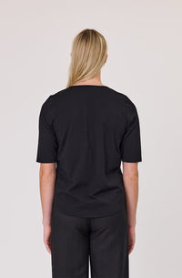 Essential Tee / Black Dragonfly Print