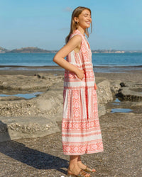 Tunisia Maxi Dress / Pink Palm
