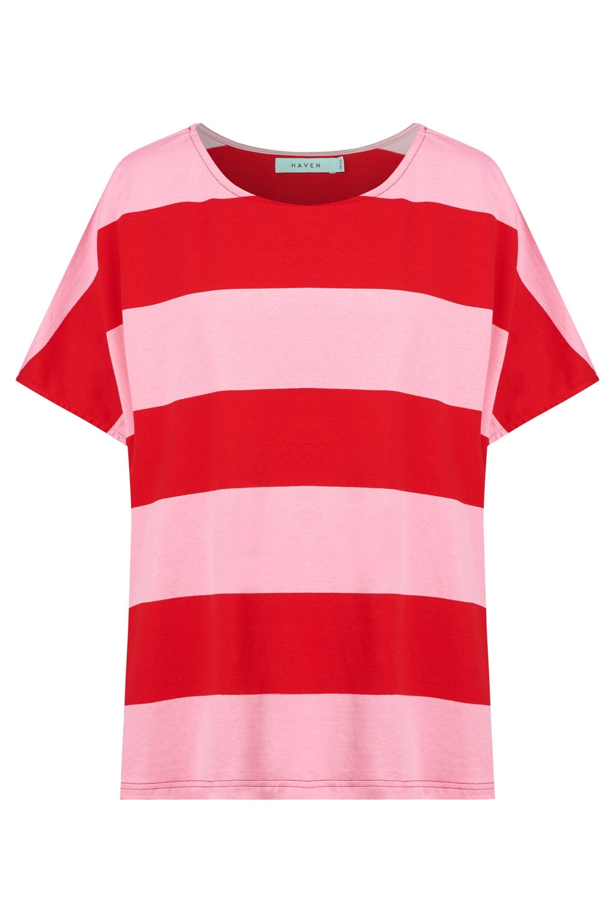 Jardin Stripe TShirt - Garnet