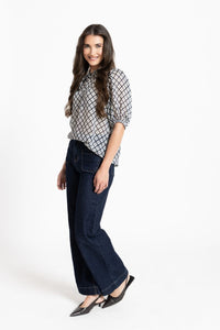Nina Blouse /  Ink Check