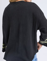 Ninety Five L/S Tee / Washed Black