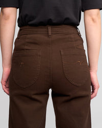 Peace Wide Leg Full Length Jean / Chocolate