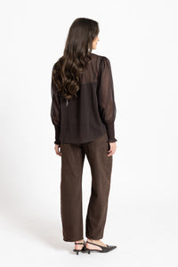 Byron Blouse / Mocha Lace