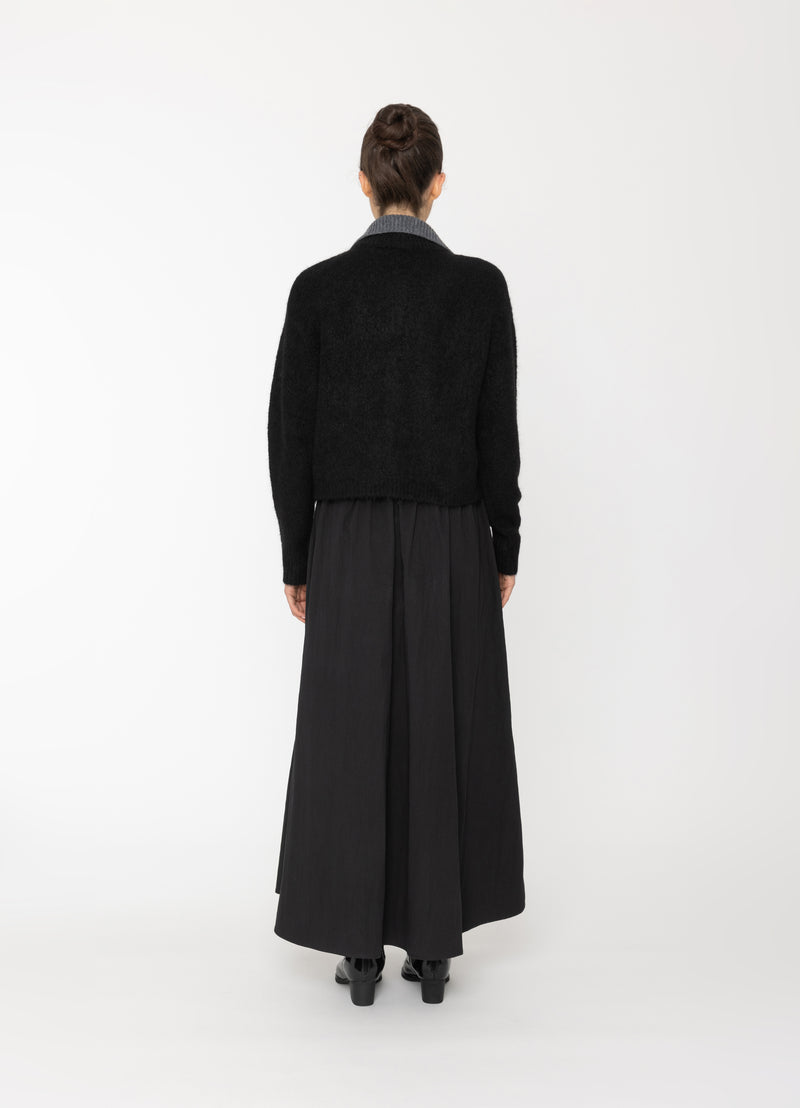 Bexi Top - Black Outer + Charcoal Inner