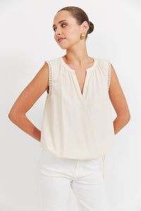 Santos Top - Bisque