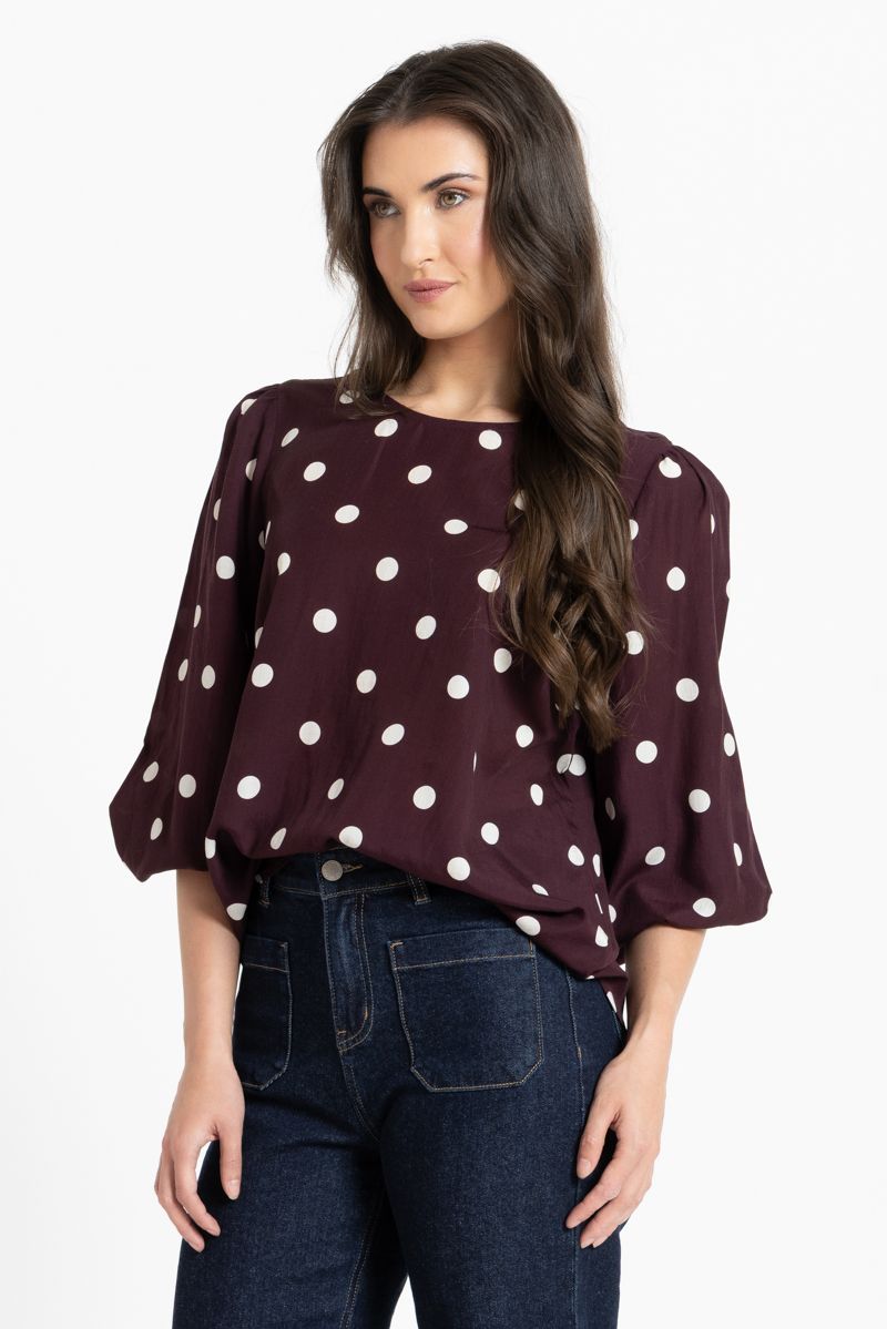 Brilliance Blouse / Affogato Spot