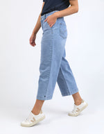 Sidney Cropped Wide Leg Jean - Light Blue Wash