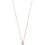 Beat Recycled Crystal Coin Necklace - Gold Plated