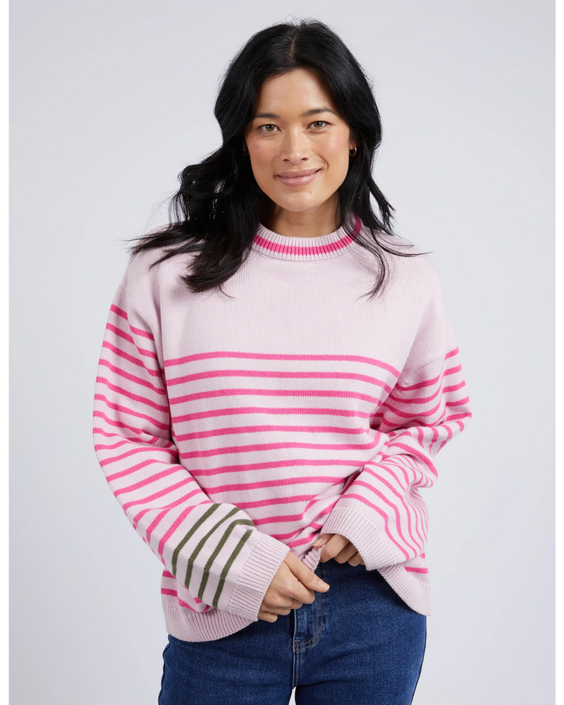 Penny Stripe Knit - Pale Pink