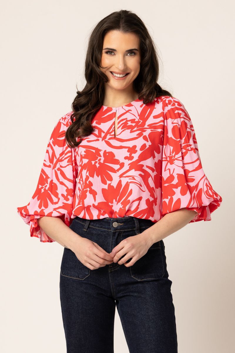 Fleur Top / Pink Lady