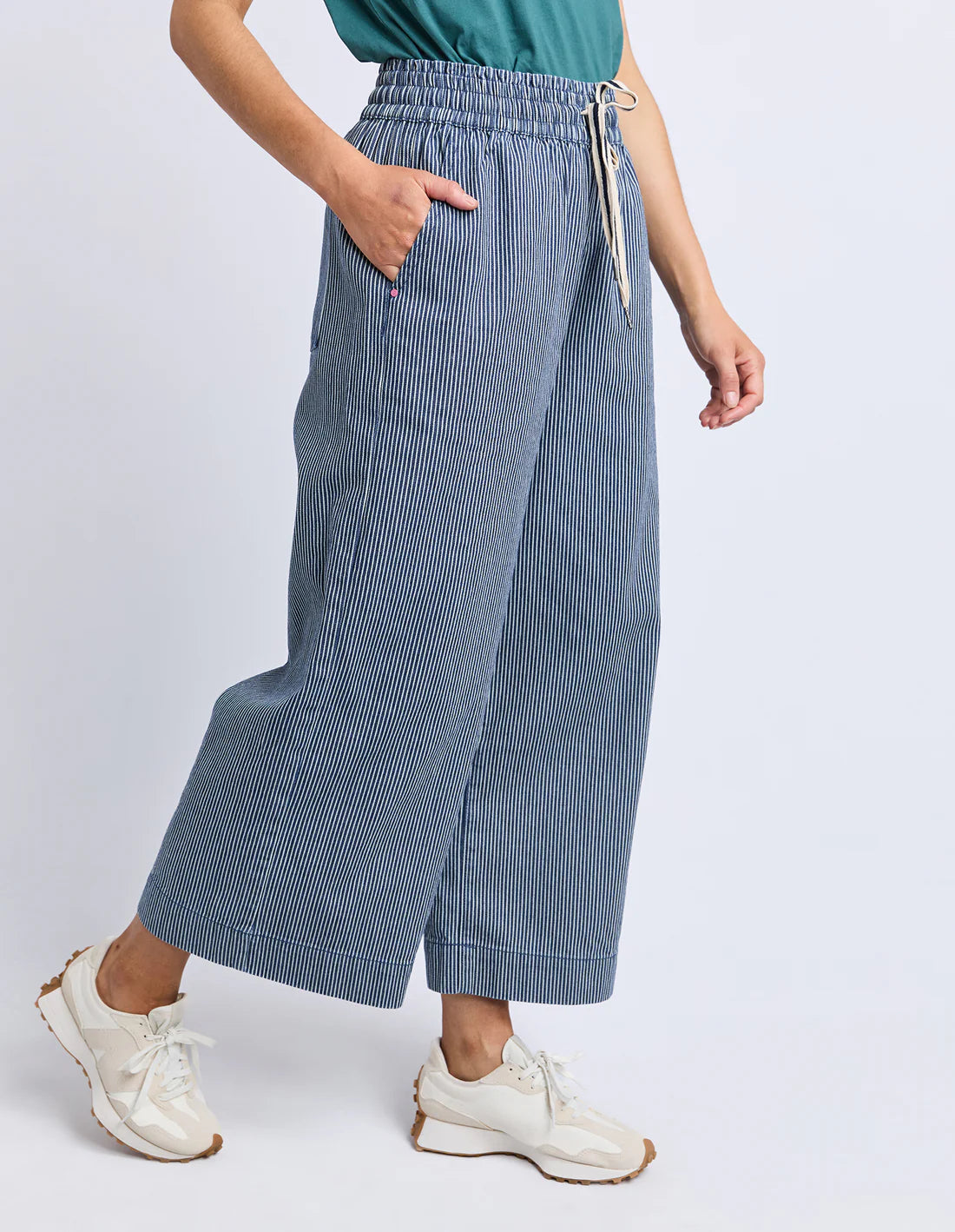 Julia Pinstripe Denim Pant