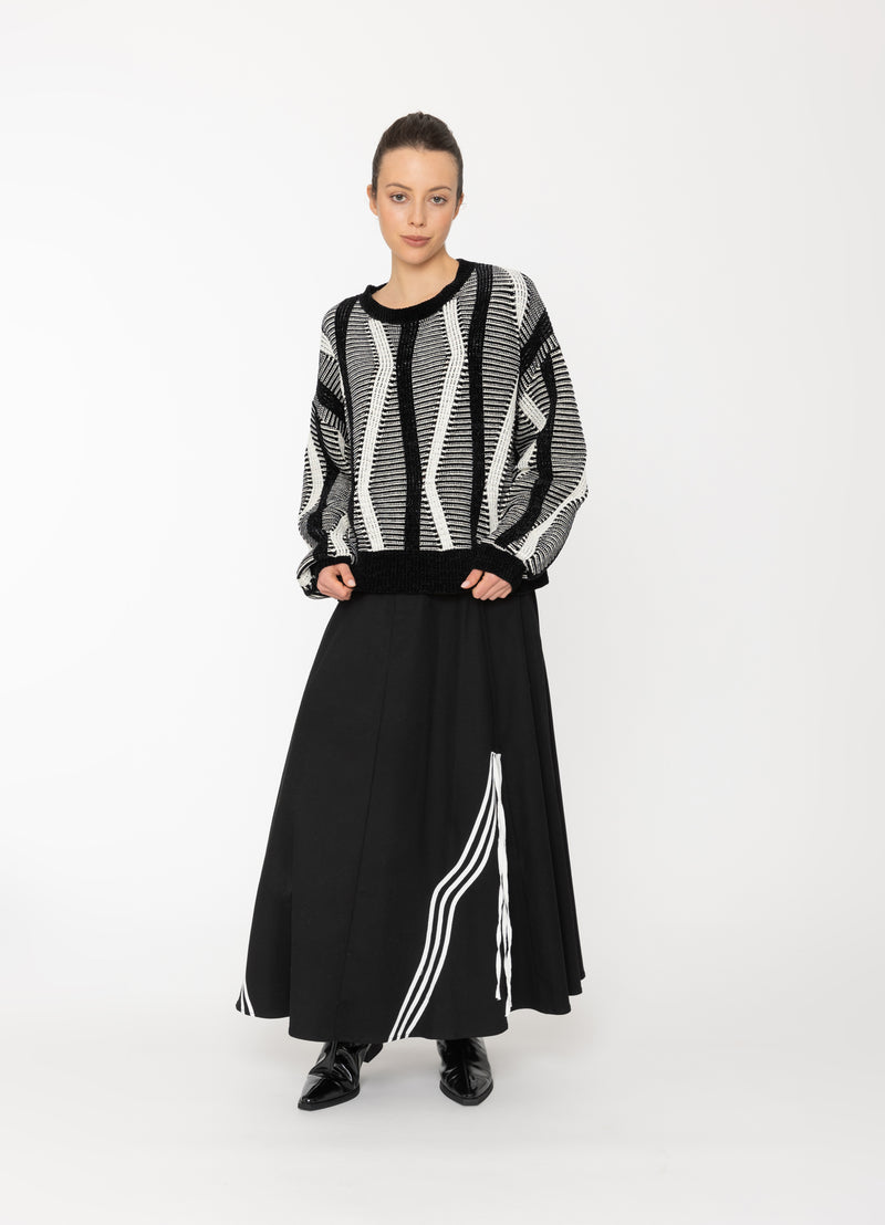 Nalu Top - Black + White