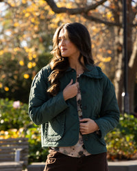 Frilled Jacket / Moss