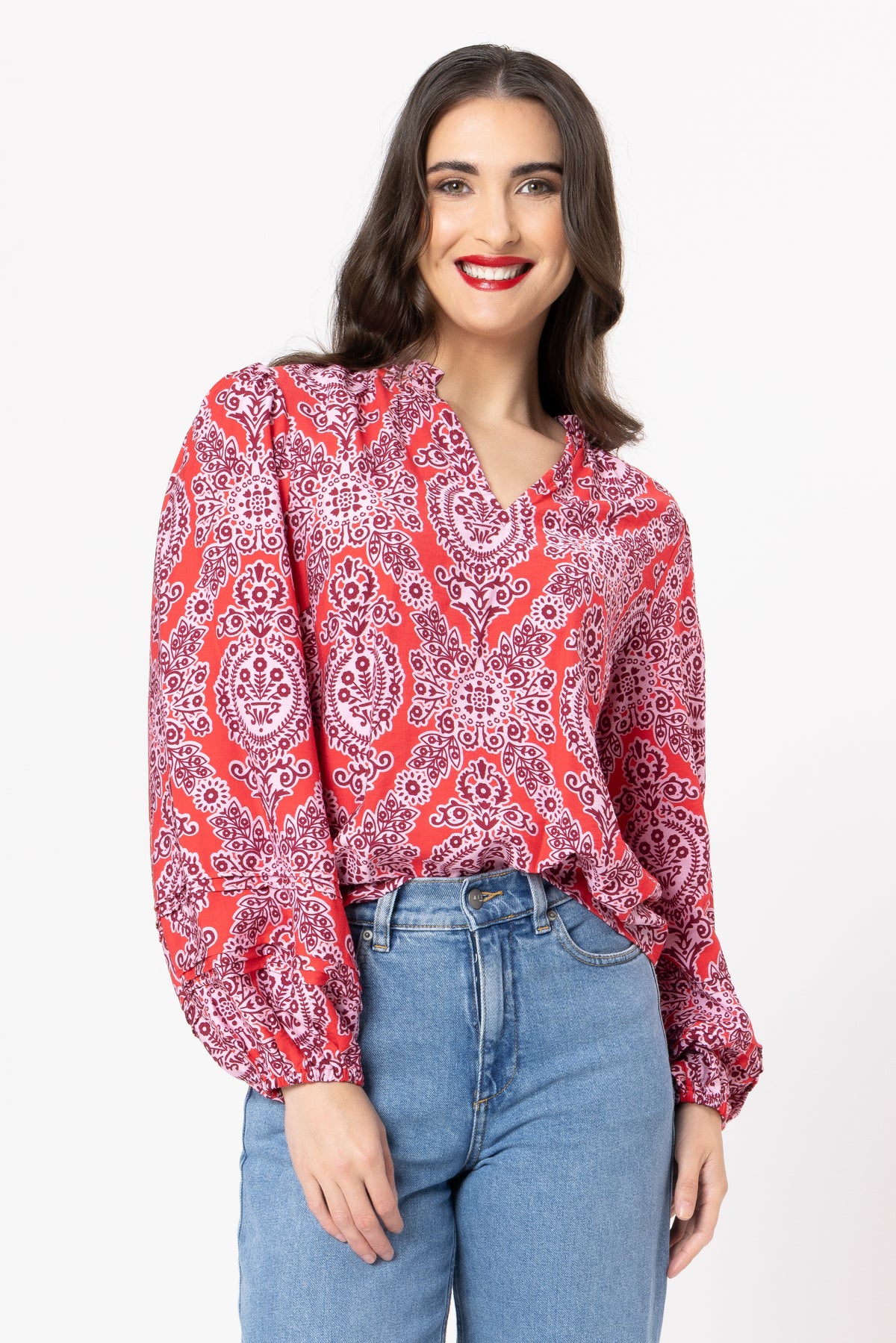 Maggie Blouse / Pink Charm