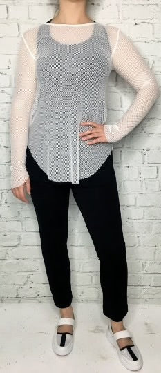 Fishnet Top / White