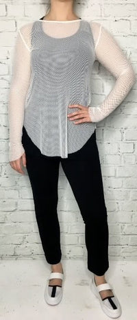 Fishnet Top / White