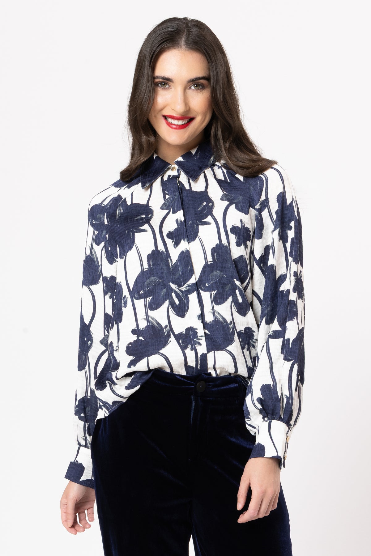 Lizzie Shirt / Navy Harmony