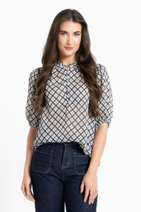Nina Blouse /  Ink Check