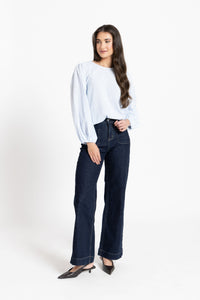 Brilliance Top / Blue Stripe