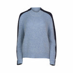 Two Tone Sweater - Sky Blue/Ink