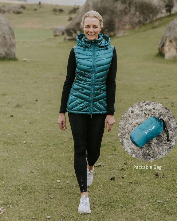 Mary Claire Packable Vest / Empire Teal