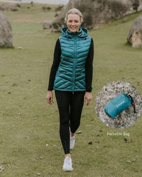 Mary Claire Packable Vest / Empire Teal