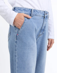 Izzy Wide Leg Jean / Vintage Blue Wash