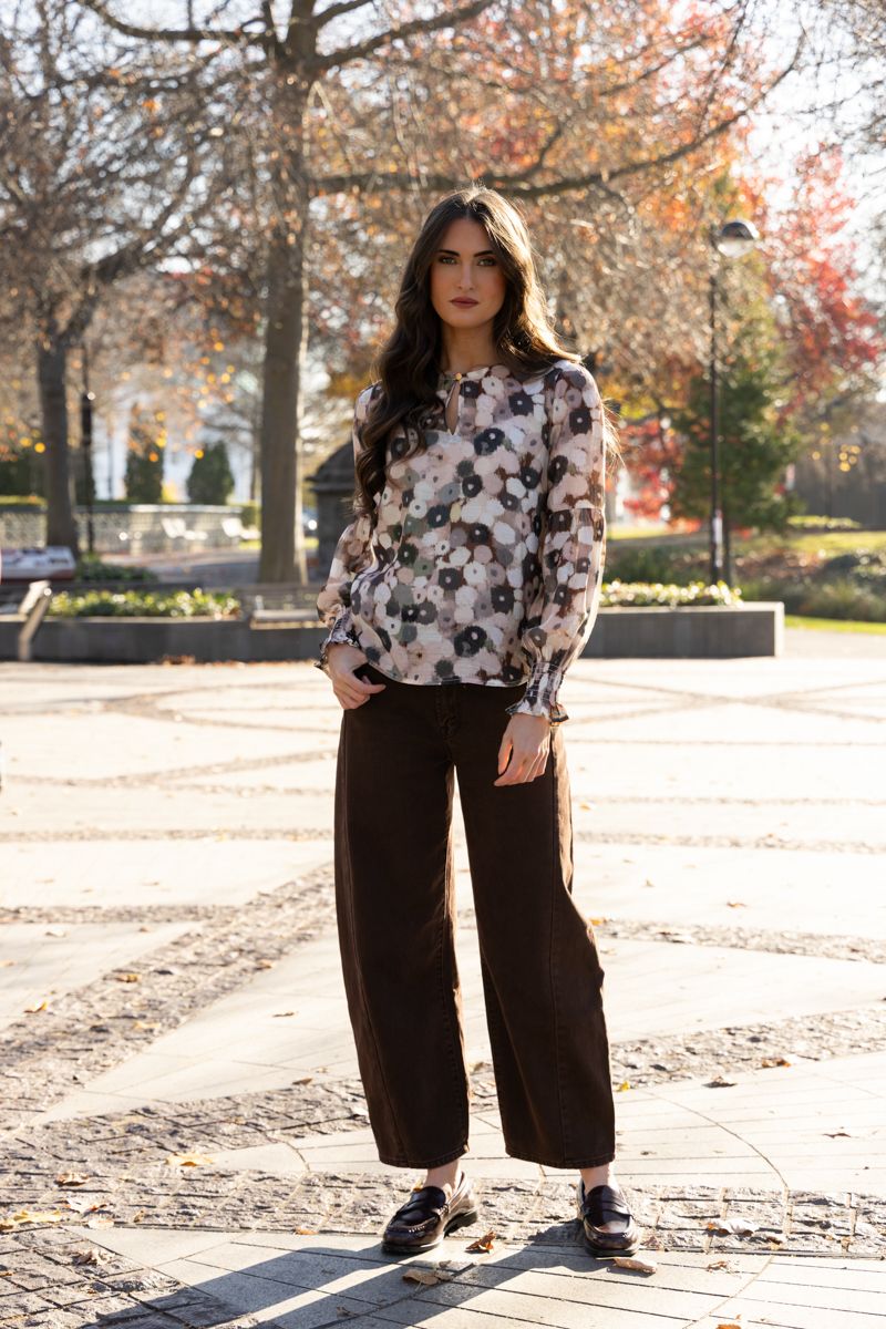 Vienna Blouse / Blush Poppy