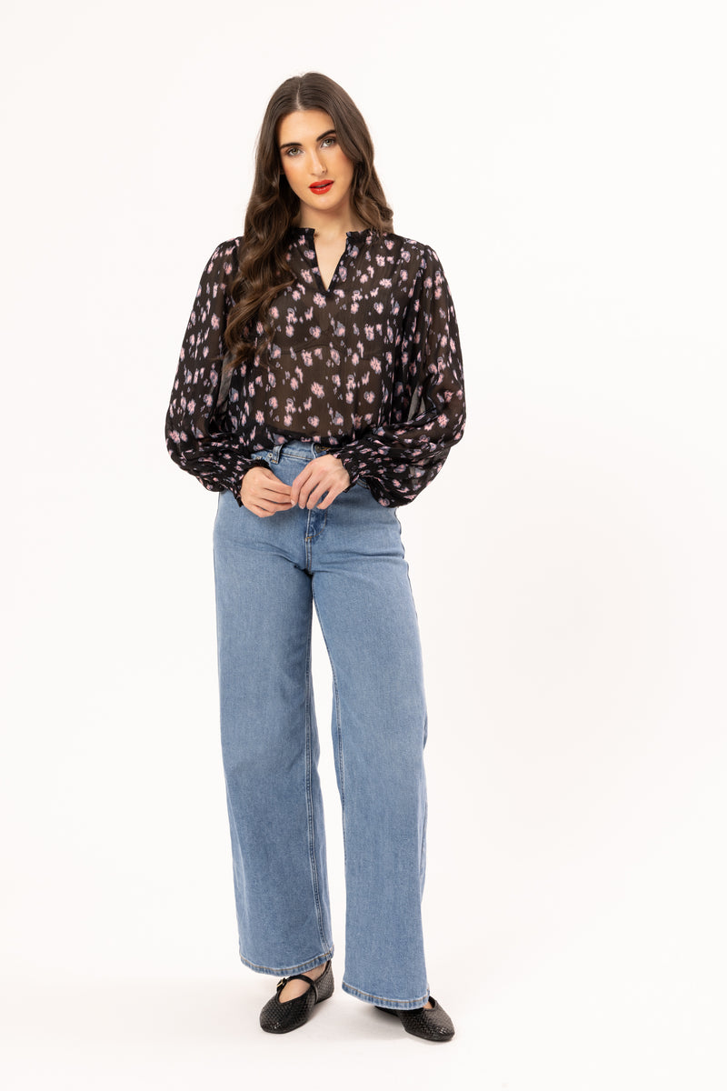 Movement L/S Blouse / Pink Prowl