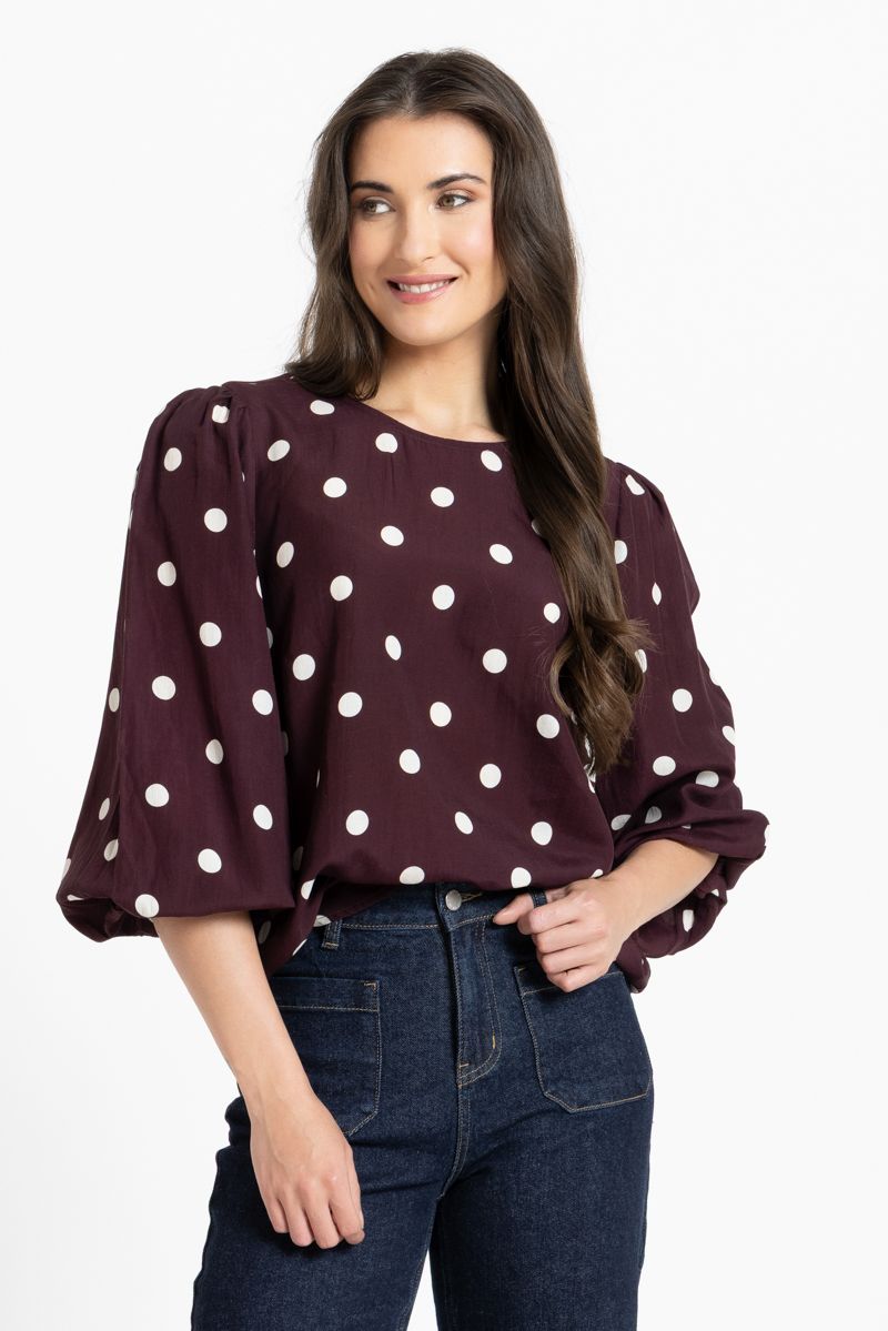 Brilliance Blouse / Affogato Spot