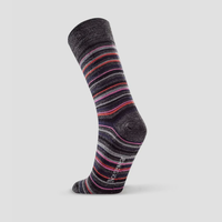Fine Line Stripe Sock / Charcoal