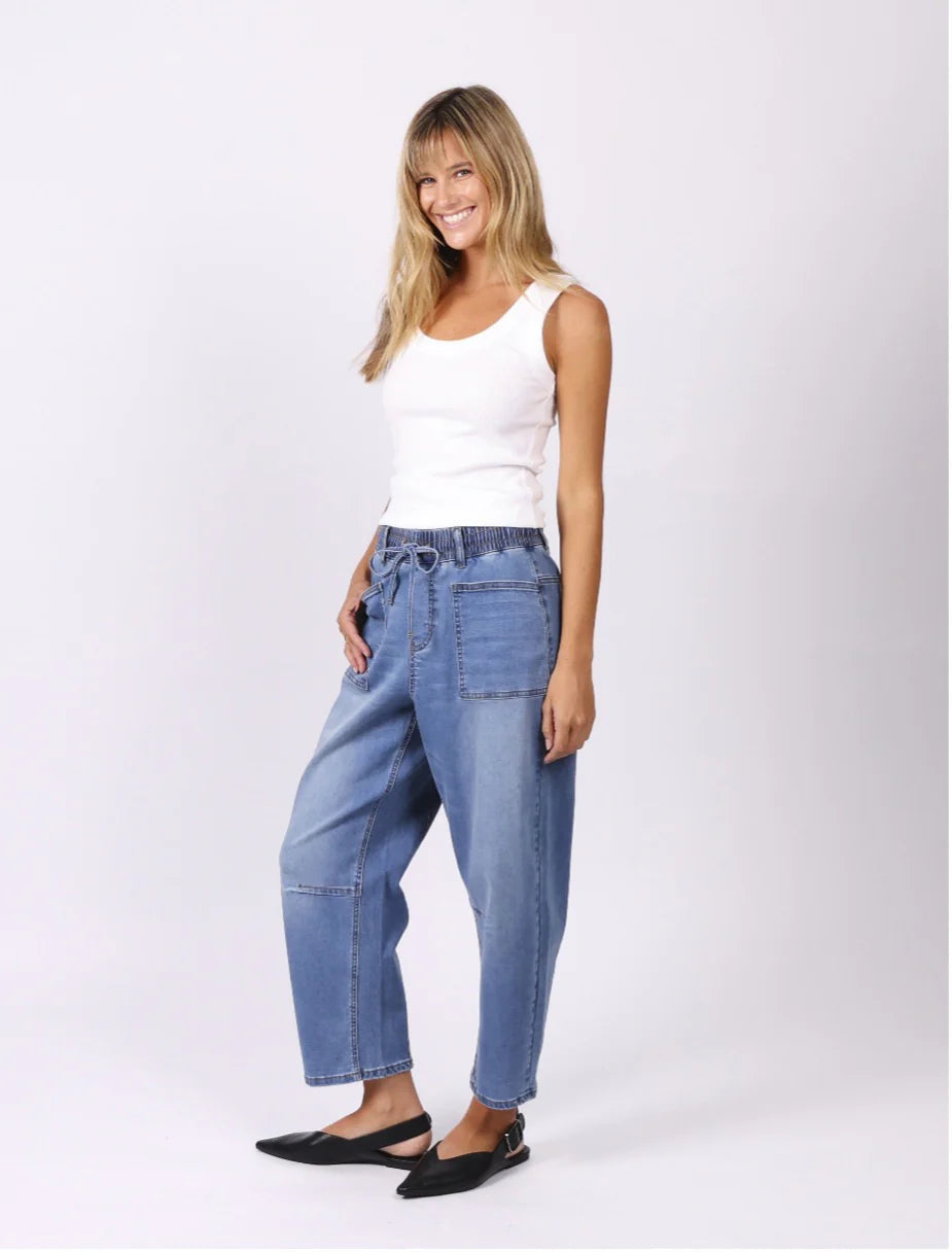 Leo Barrel Jeans - Blue