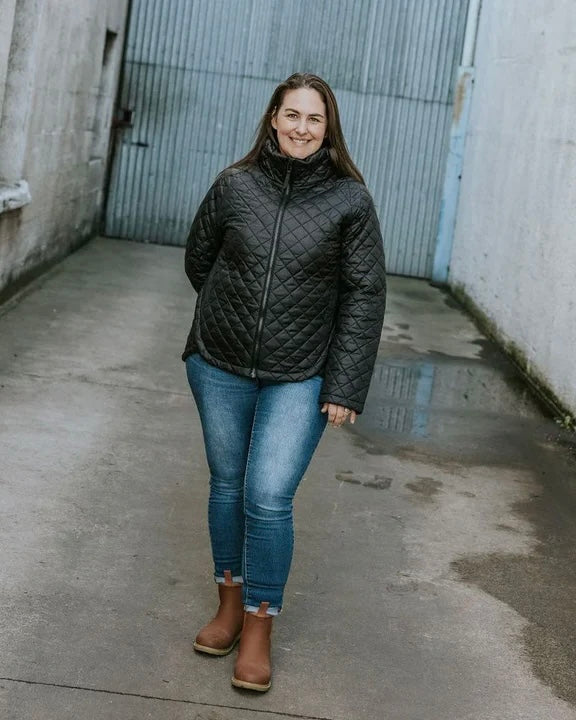Melissa Quilt Jacket / Black