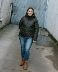 Melissa Quilt Jacket / Black