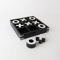Tic Tac Toe 25cm x 25cm - Black + Silver