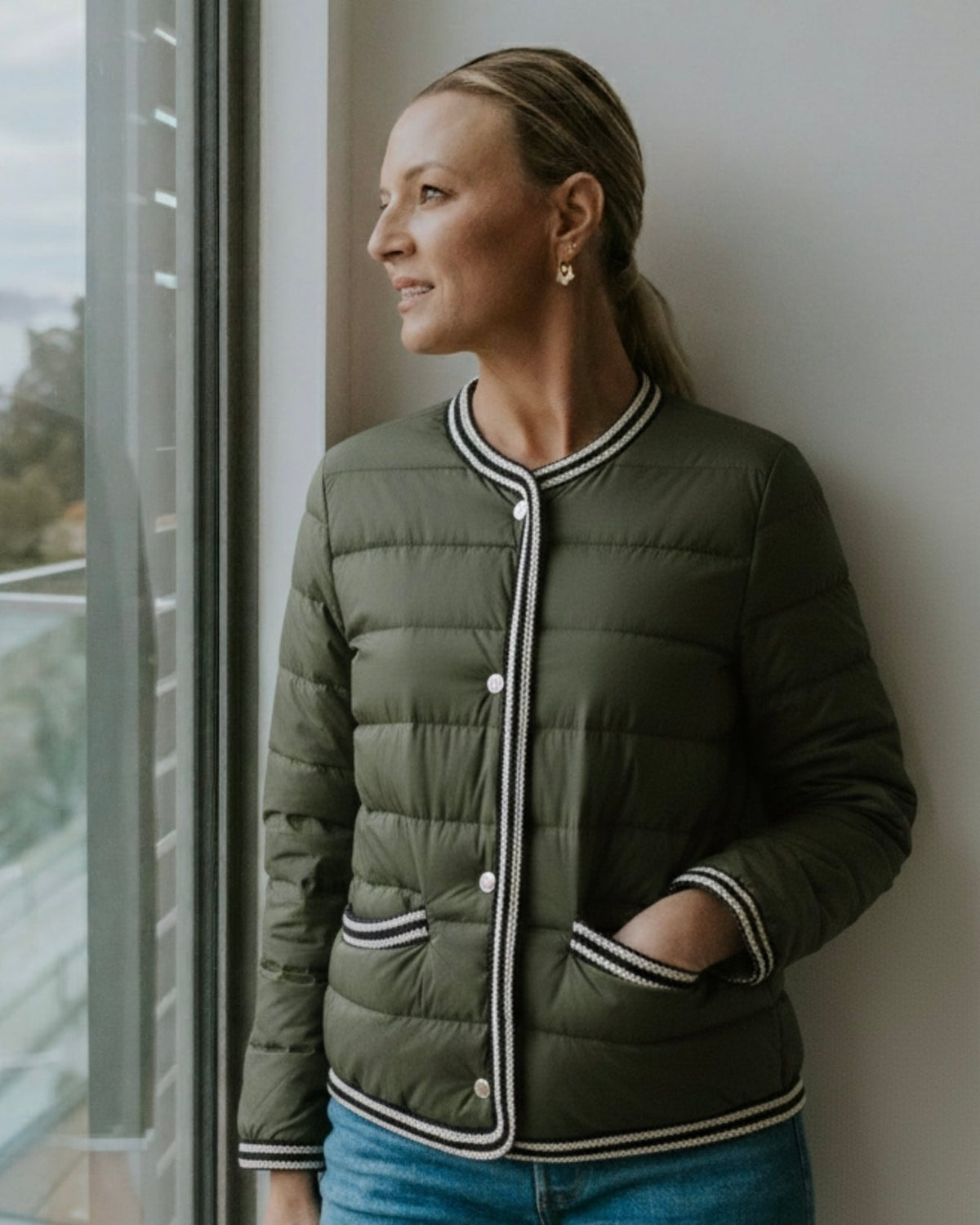 Fern 90/10 Down Jacket / Olive Green