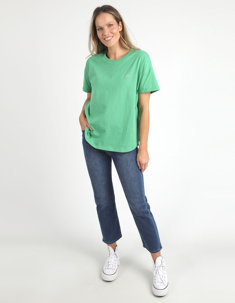 Halli S/S Tee - Green Briar